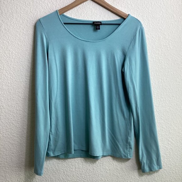 Eileen Fisher Women’s Shirt Top – Size Medium – Teal - Picture 2 of 7